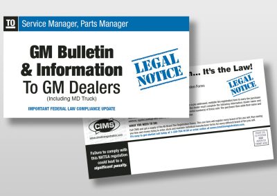 CIMS Direct Mail Postcard