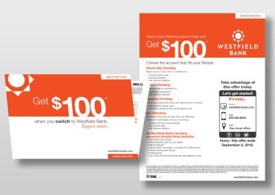 Westfield Bank Direct Mailer