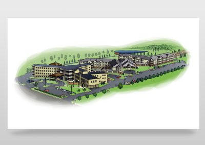 Village of St Eds Illustration