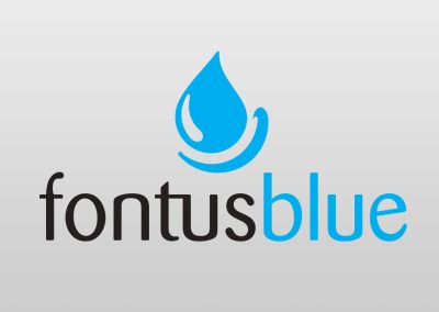 Fontus Blue Logo Design