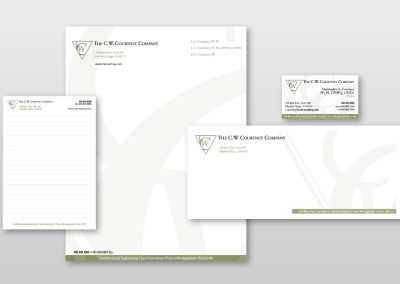 The CW Courtney Company Stationery Package