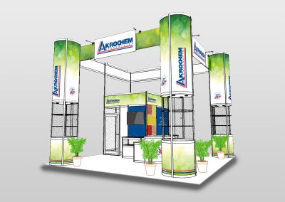 Akrochem Custom 20' x 20' Tradeshow Display System