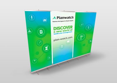 Planwatch Backwall 3-Retractable Banner System